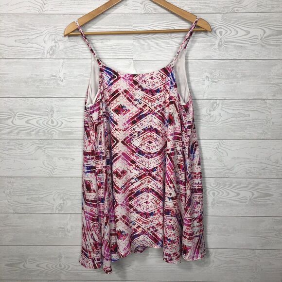 Show Me Your Mumu Women's Printed Mini Dress Tunic Spaghetti Straps Size Medium - Picture 4 of 6